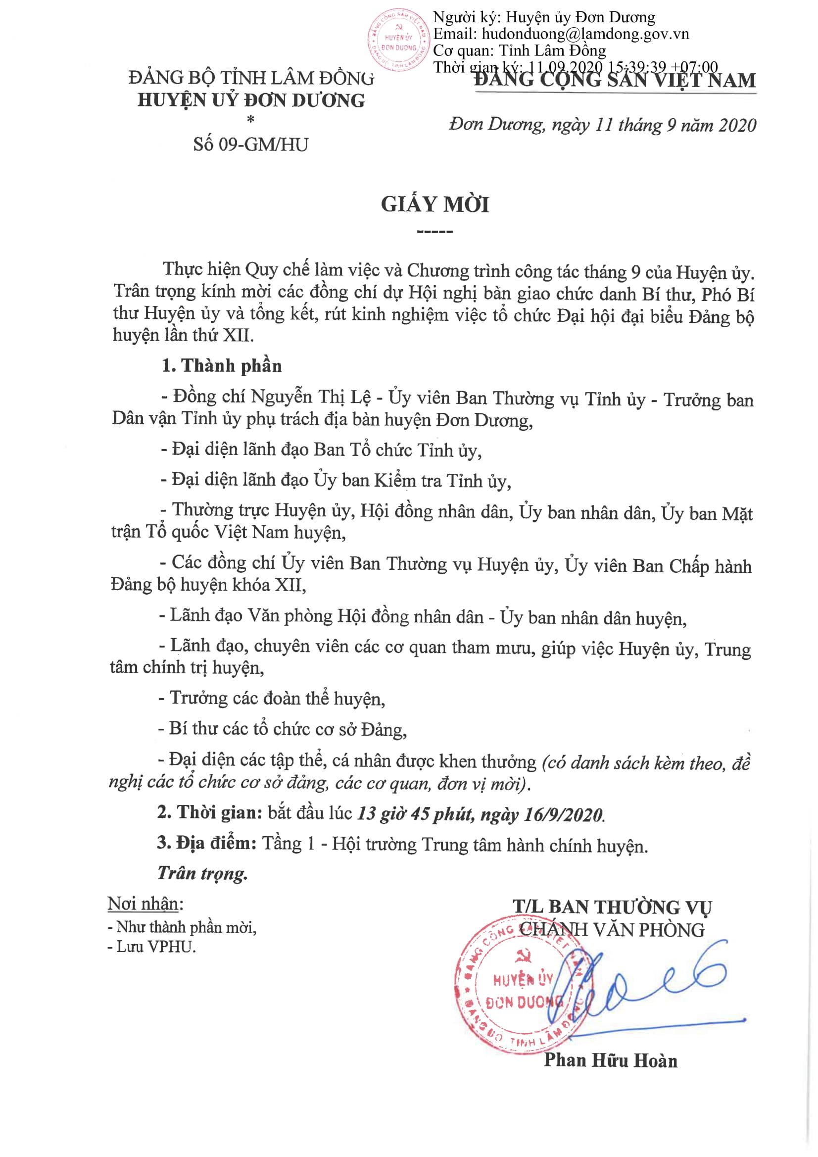 Hội nghị bàn giao chức danh Bí thư, Phó Bí thư Huyện ủy sẽ trang trọng diễn ra với chủ đề \