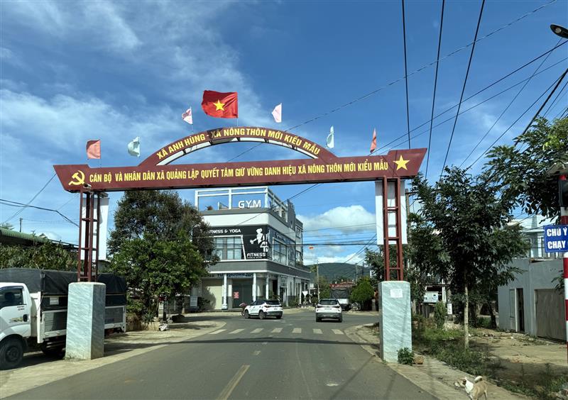 Diện mạo nông thôn mới kiểu mẫu của xã Quảng Lập
