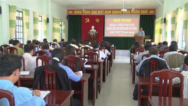 Hội nghị Ban chấp hành Đảng bộ huyện lần thứ 27