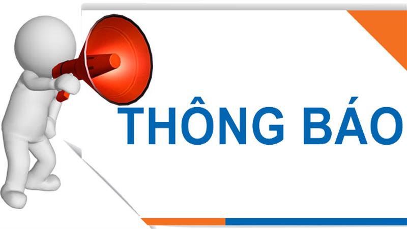 Thông báo điều chỉnh lịch làm việc