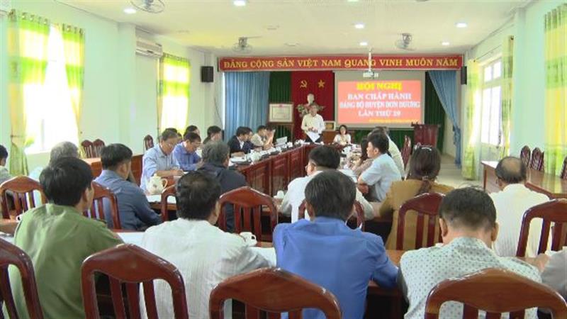 Toàn cảnh Hội nghị Ban Chấp hành Đảng bộ huyện Đơn Dương lần thứ 29