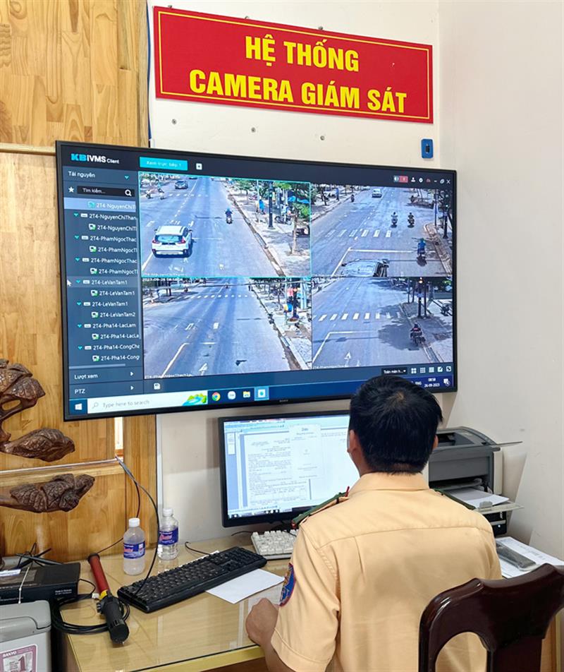 Hệ thống camera giám sát tại Công an huyện Đơn Dương